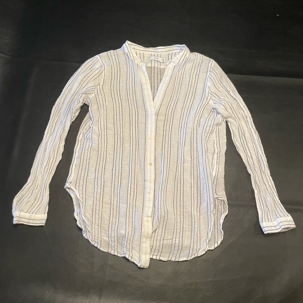 White Vince button down blouse